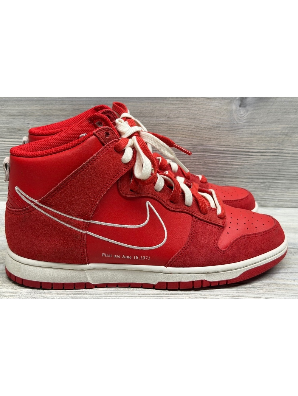 Nike Dunk High SE First Use University Red Sail Men’s Size 11 DH0960-600